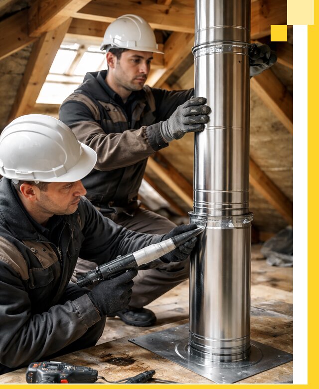 Монтаж дымоходов для каминов в Кумертау с гарантией качества