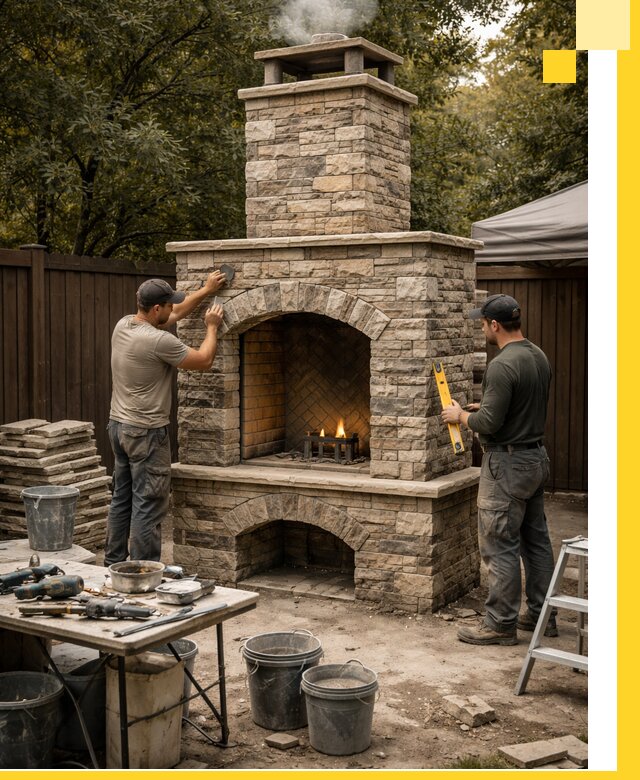 Проектирование и установка уличных каминов в Кумертау