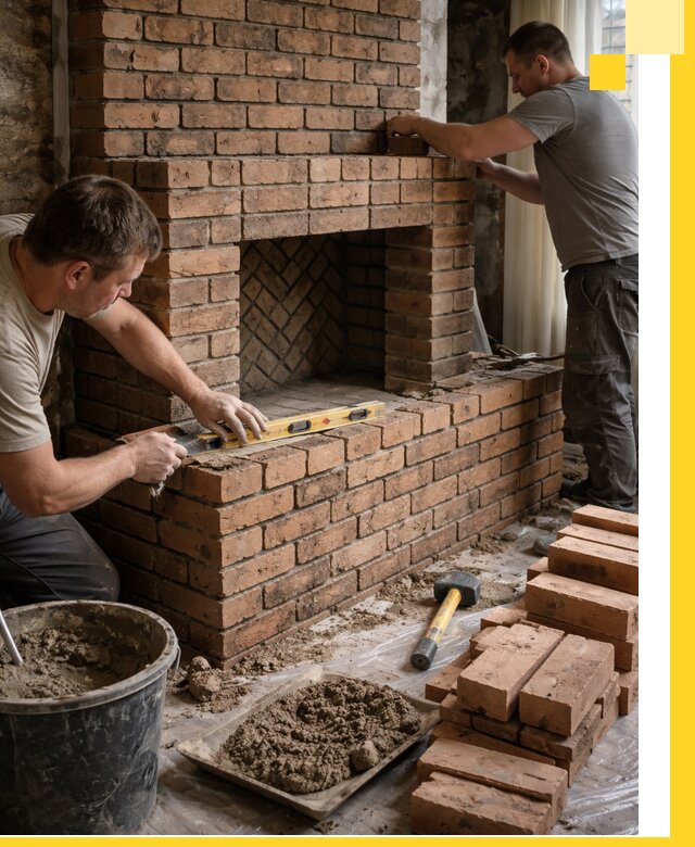 Изготовление и установка кирпичных каминов в Кумертау