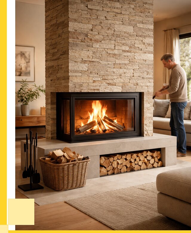 Дровяной камин под ключ в Кумертау от 204180 р. | ЭриданКра