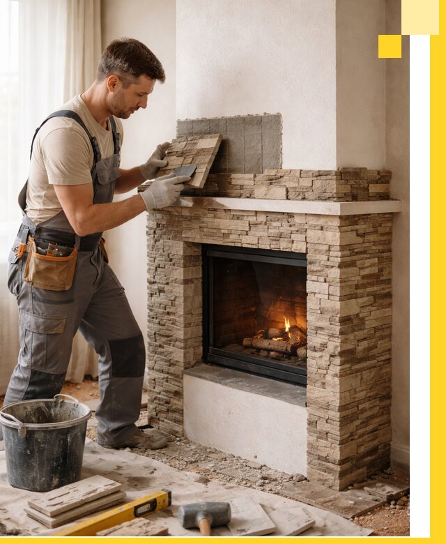 Изготовление и монтаж каминов для дома под ключ в Кумертау