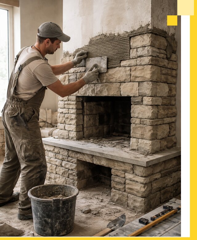 Строительство каминов под ключ в Кумертау от проектирования до монтажа