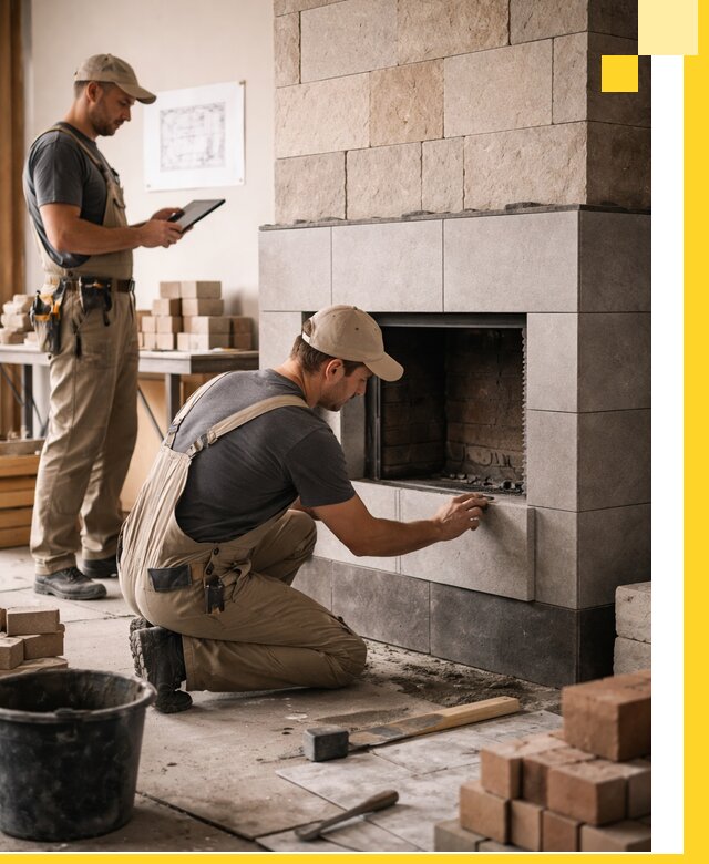 Индивидуальные проекты каминов и каминных систем в Кумертау