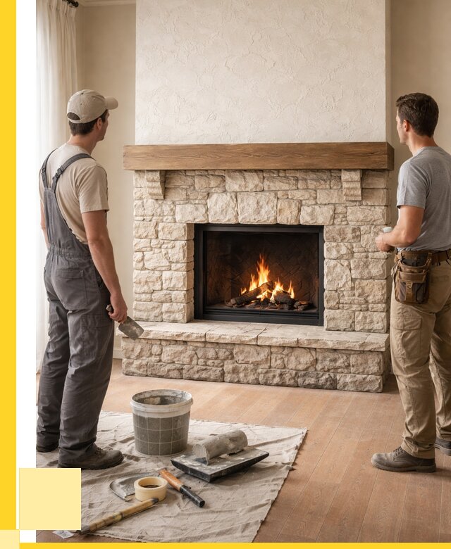 Отделка каминов в Кумертау от 6636 р. под ключ | ЭриданКра