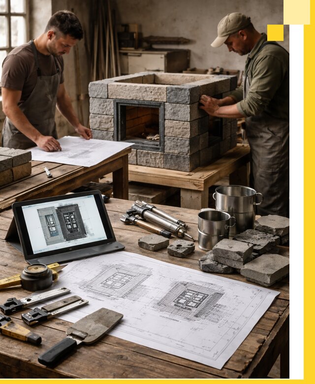 Разработка проектов печей с согласованием и монтажом в Кумертау