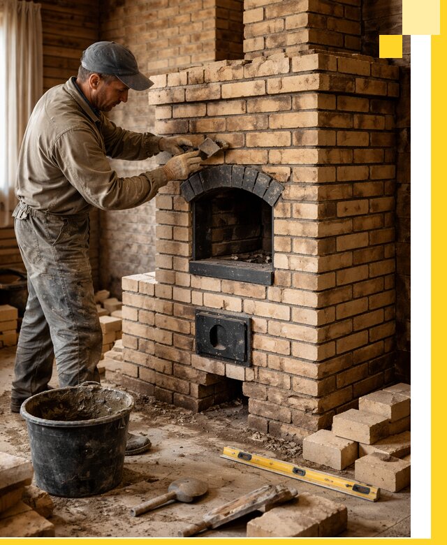 Кирпичные печи под ключ в Кумертау: проектирование и кладка