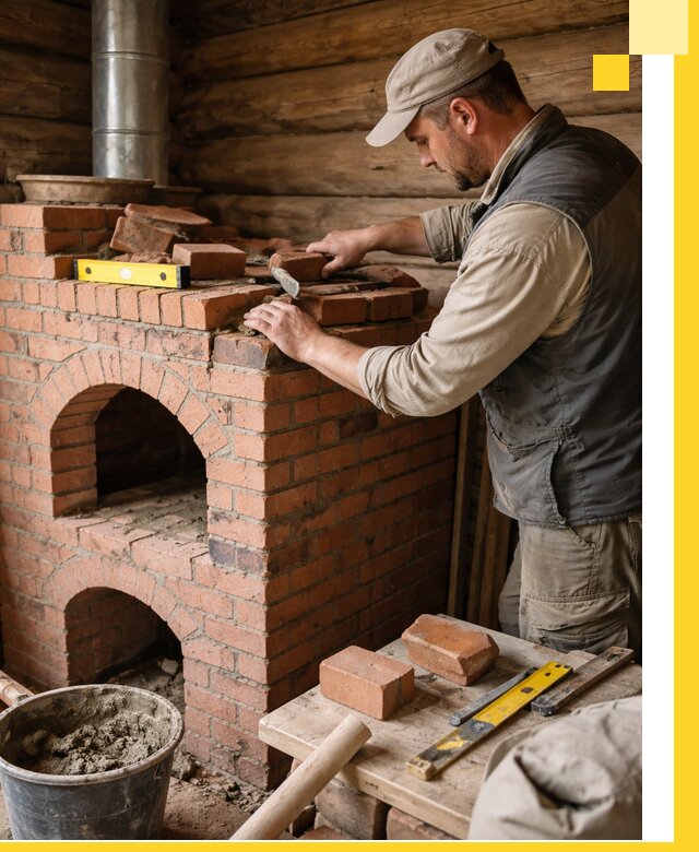 Изготовление и установка русских печей в Кумертау под ключ