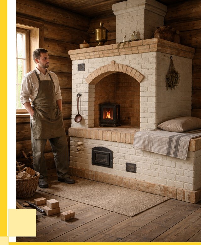 Русские печи с лежанкой под ключ в Кумертау от 153135 р. ЭриданКра