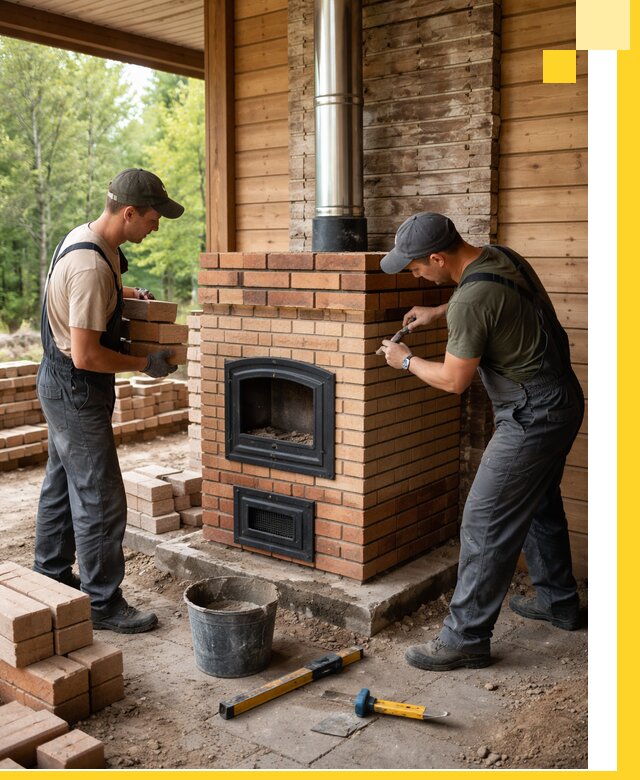 Производство и установка дачных печей под ключ в Кумертау