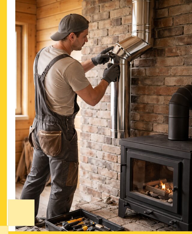 Монтаж дымоходов для печей в Кумертау от 7657 р. | ЭриданКра