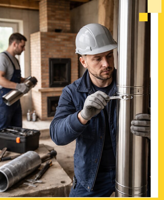 Профессиональный монтаж дымоходов для печей в Кумертау