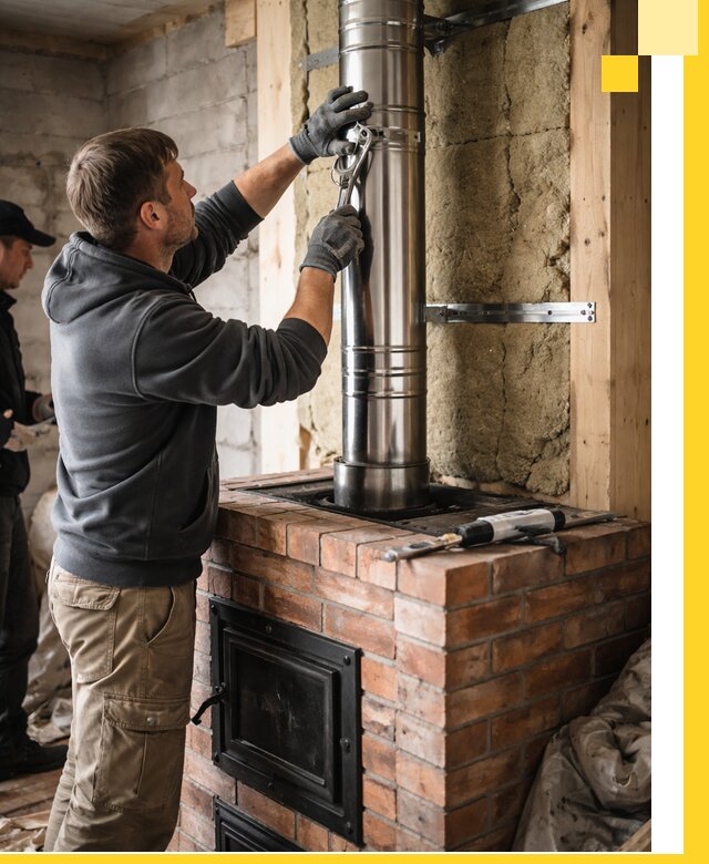 Изготовление и монтаж печей и дымоходов под ключ в Кумертау