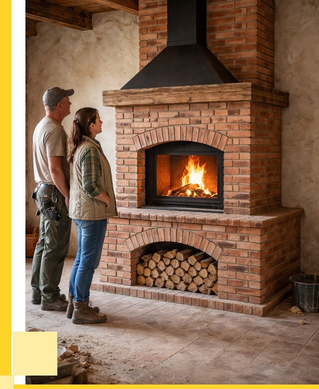 Печи камины из кирпича в Кумертау от 122508 р. | ЭриданКра