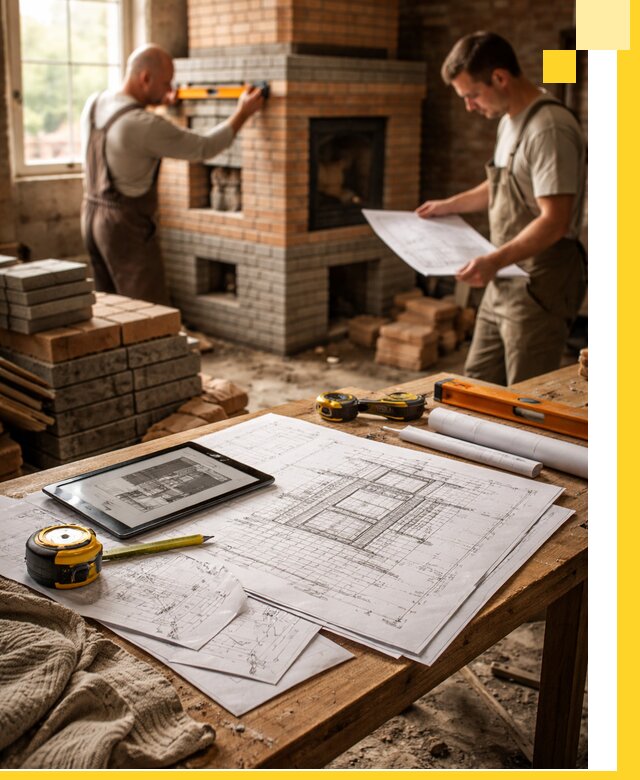 Проекты печей и каминов с индивидуальным дизайном в Кумертау