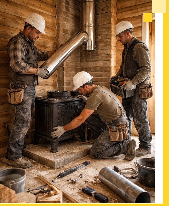 Профессиональный монтаж банных печей и дымоходов в Кумертау