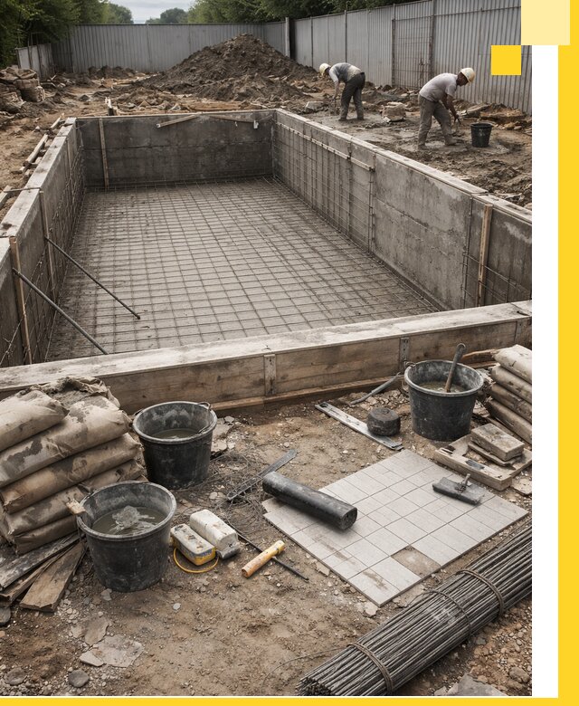 Строительство бассейнов под ключ в Кумертау, дизайн и монтаж