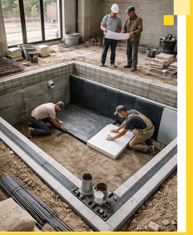 Проекты частных и общественных бассейнов под ключ в Кумертау