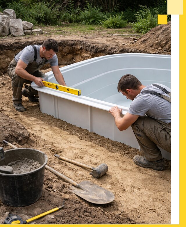 Производство и установка пластиковых бассейнов в Кумертау под ключ