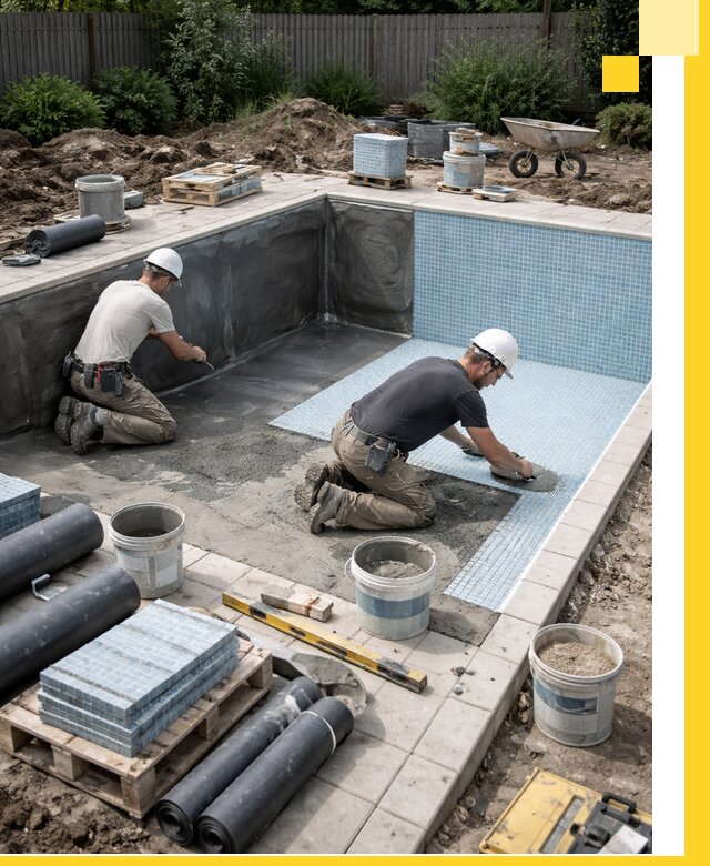 Проектирование и строительство стационарных бассейнов в Кумертау