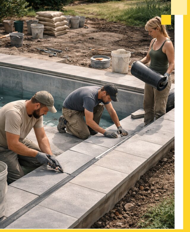 Строительство и монтаж уличных бассейнов под ключ в Кумертау