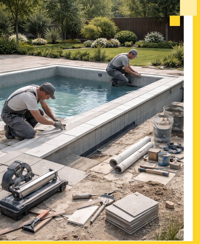 Строительство открытых бассейнов под ключ в Кумертау профессионально