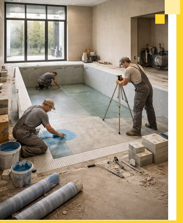 Проект и строительство закрытых бассейнов в Кумертау под ключ