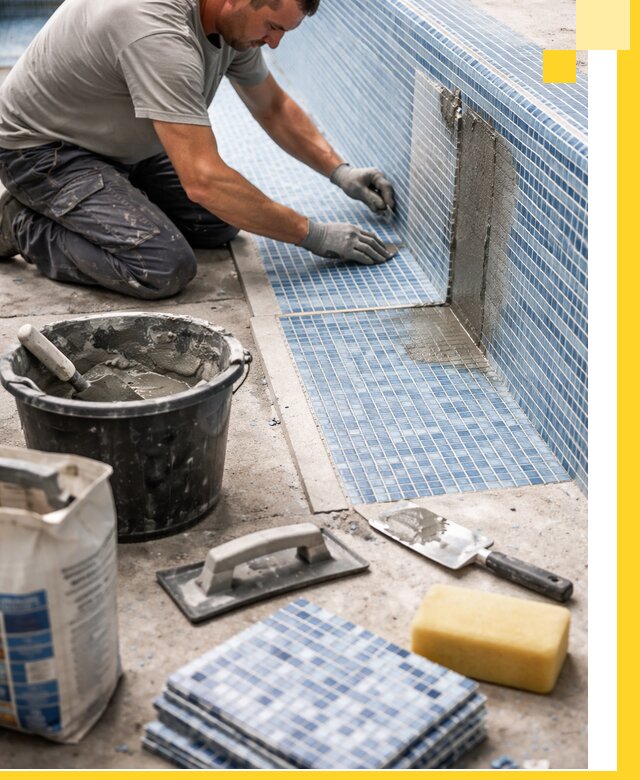 Укладка и ремонт мозаики для бассейнов под ключ в Кумертау