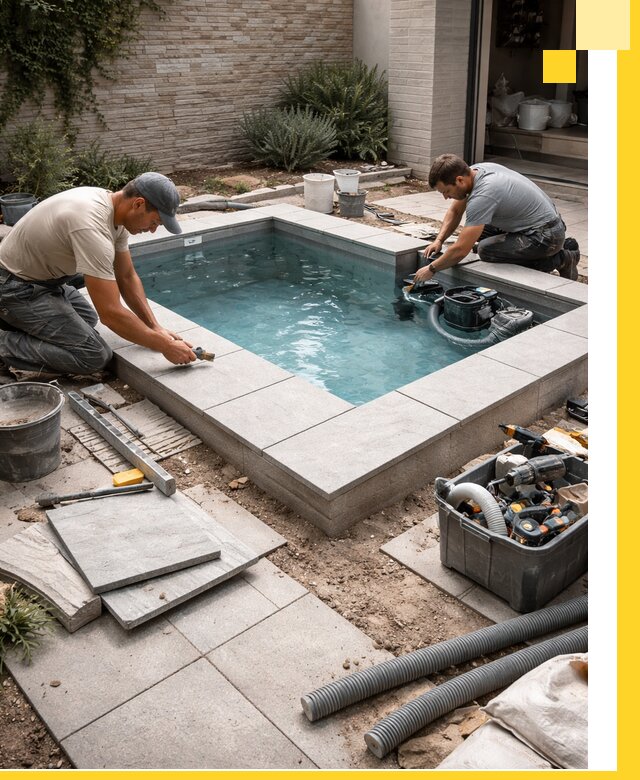 Мини бассейны под ключ в Кумертау, дизайн и установка