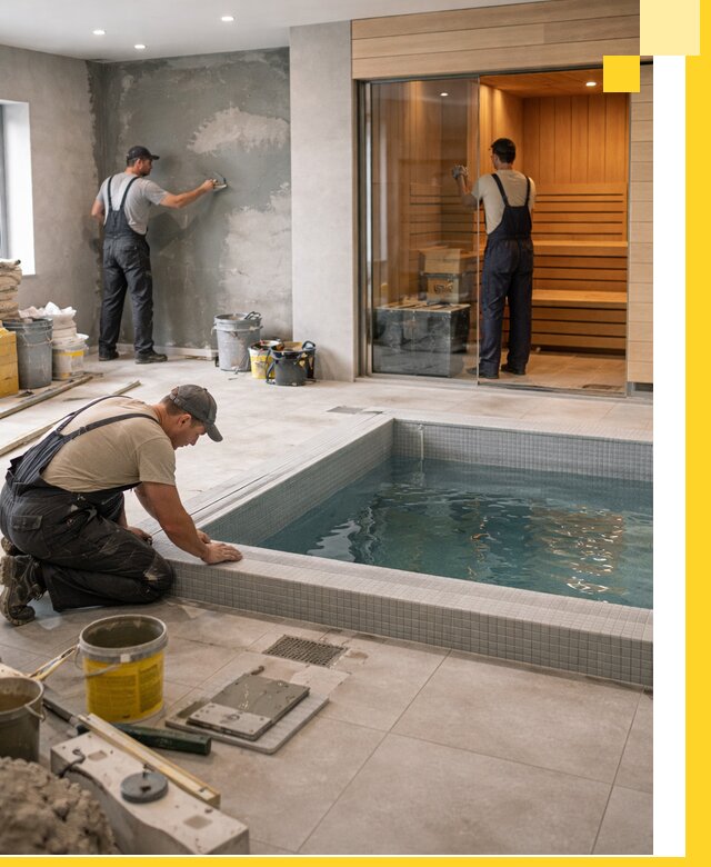 Проектирование и строительство сауны с бассейном в Кумертау