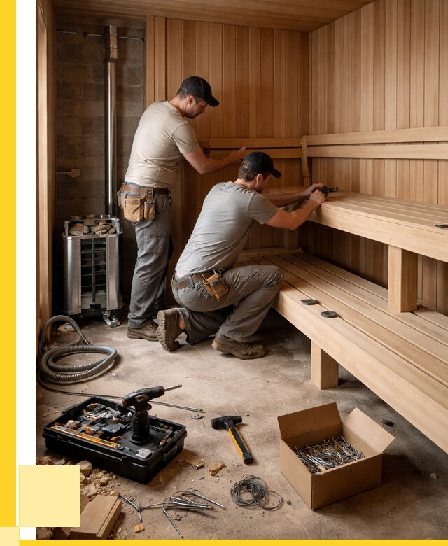 Монтаж саун под ключ в Кумертау от 122508 р. | ЭриданКра