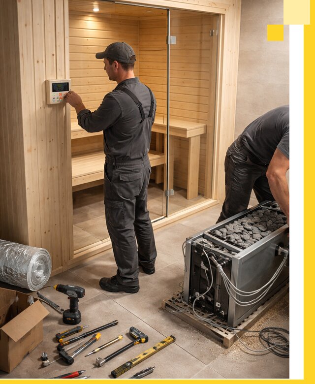 Поставка, установка и монтаж электрических саун в Кумертау