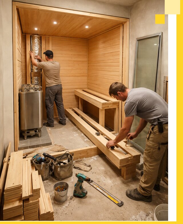 Проектирование и установка домашних саун под ключ в Кумертау