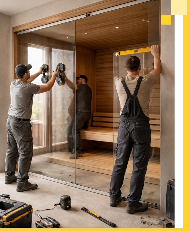 Производство и монтаж стеклянных саун под ключ в Кумертау