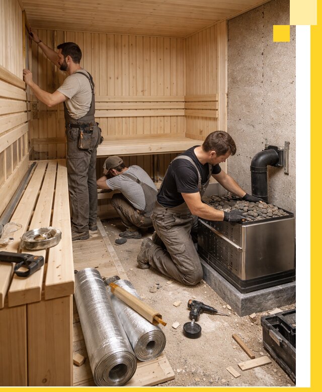 Индивидуальные сауны на заказ в Кумертау под ключ, проект и монтаж