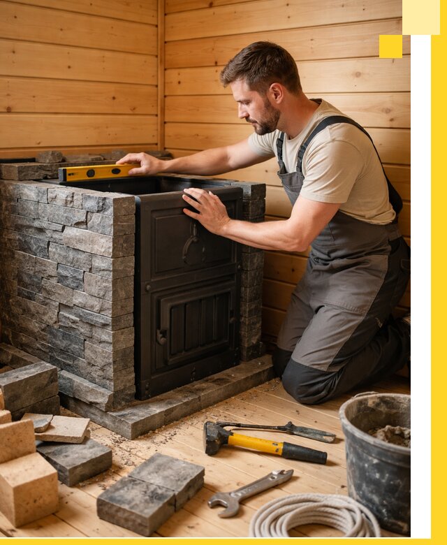 Производство и установка печей для саун под ключ в Кумертау