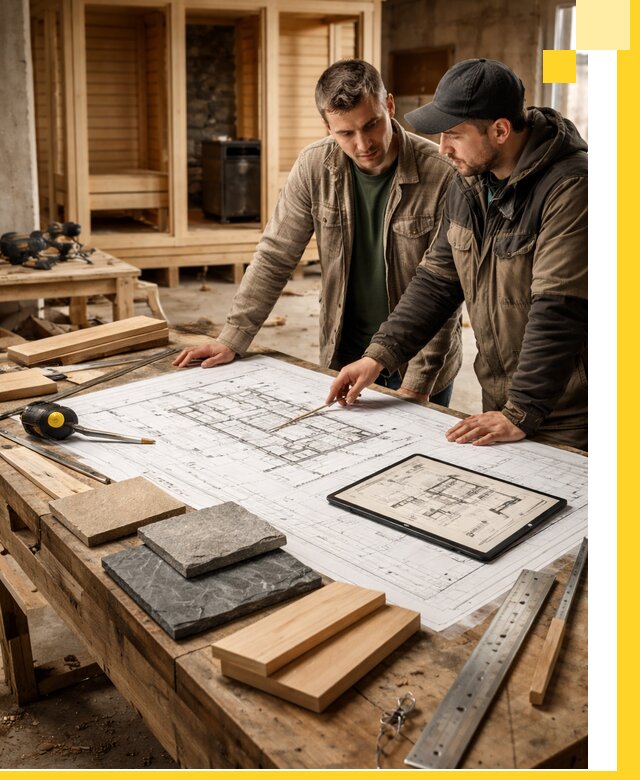 Проекты бань под ключ и планы строительства в Кумертау