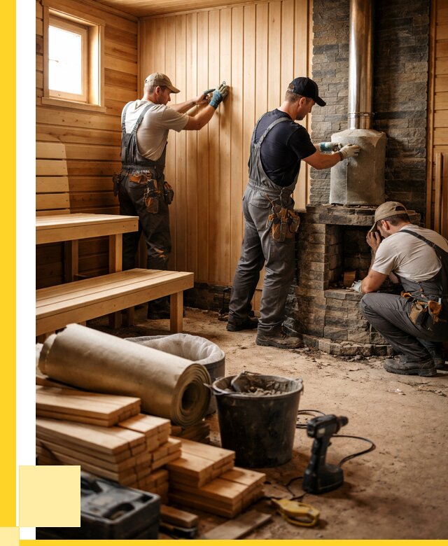 Ремонт бань под ключ в Кумертау от 45941 р. | ЭриданКра