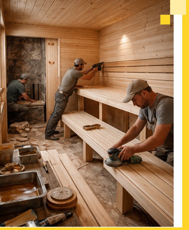 Профессиональная отделка бань в Кумертау под ключ, с гарантией