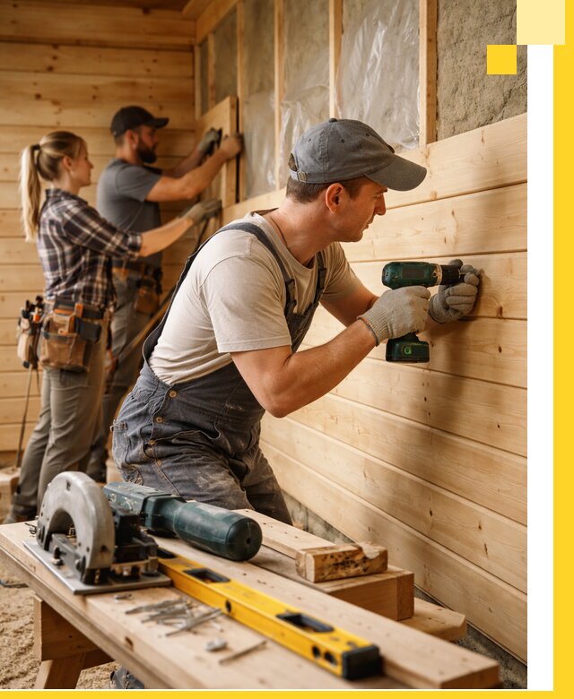 Обшивка бань под ключ в Кумертау: отделка стен и потолков