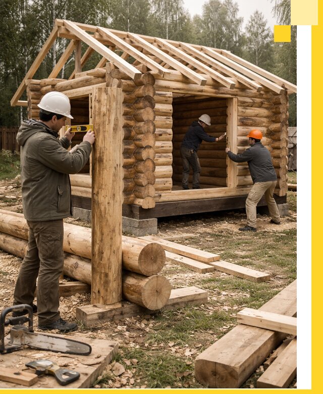 Строительство бань для дачи под ключ в Кумертау с доставкой и монтажом