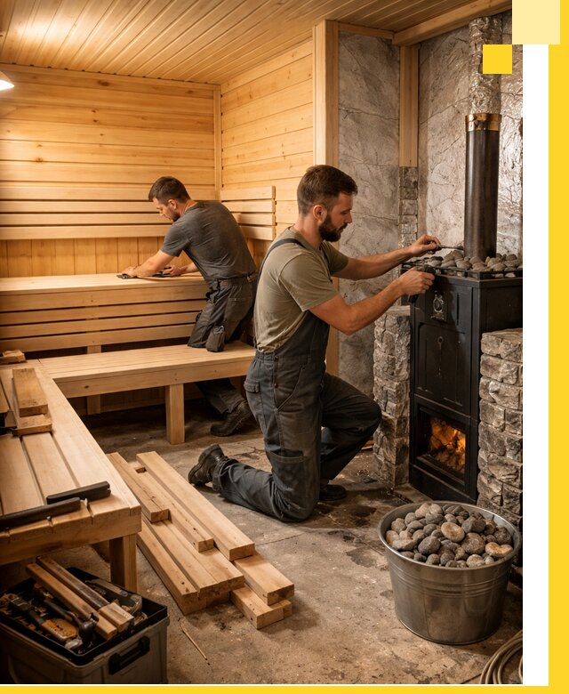 Дизайн и строительство интерьеров бань под ключ в Кумертау