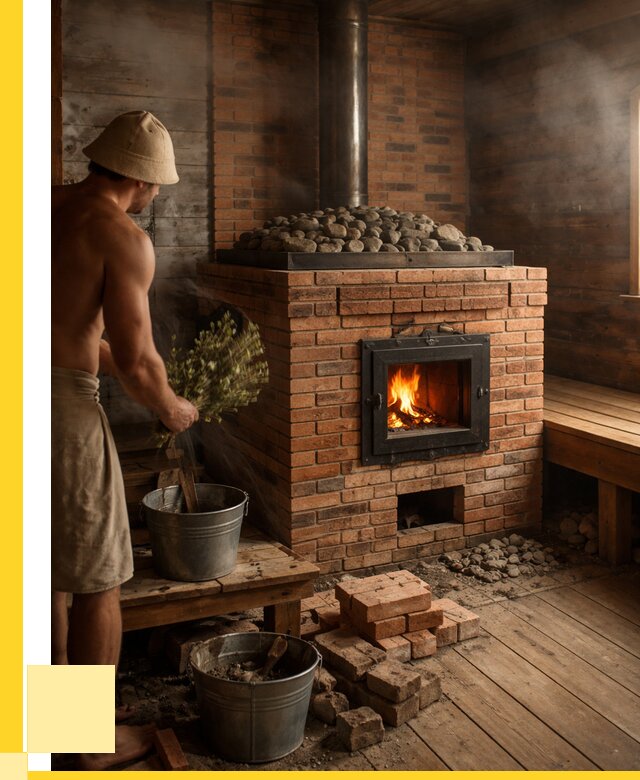 Кирпичные банные печи в Кумертау от 91881 р. | ЭриданКра