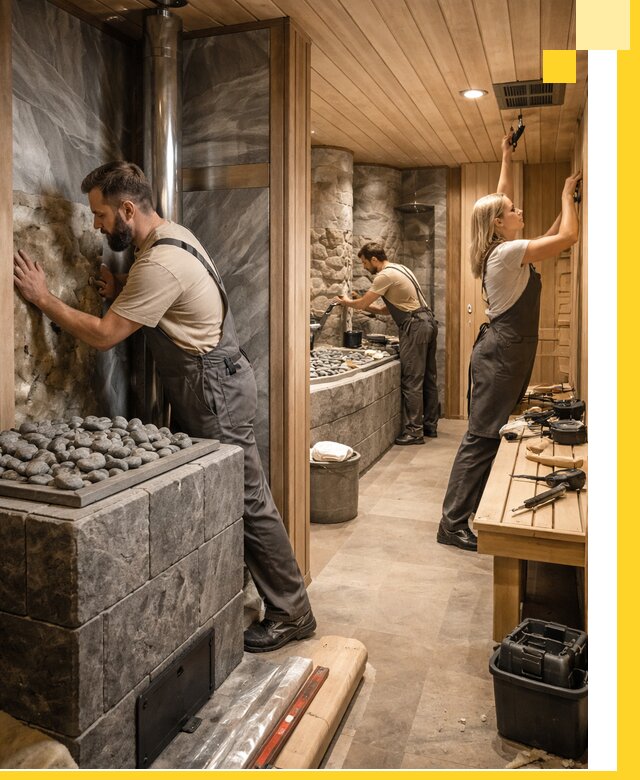 Строительство бань и SPA процедур в Кумертау под ключ и отделкой