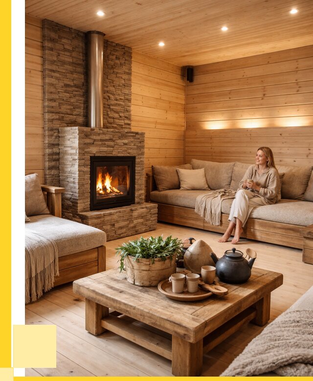 Проект бани с комнатой отдыха в Кумертау от 35732 р. | ЭриданКра