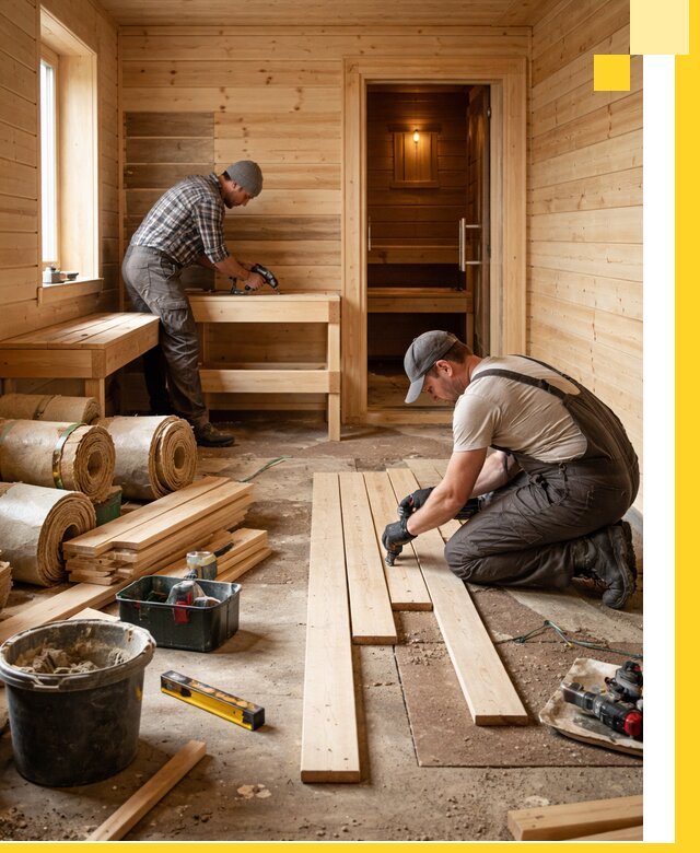 Индивидуальный проект бани с комнатой отдыха под ключ в Кумертау