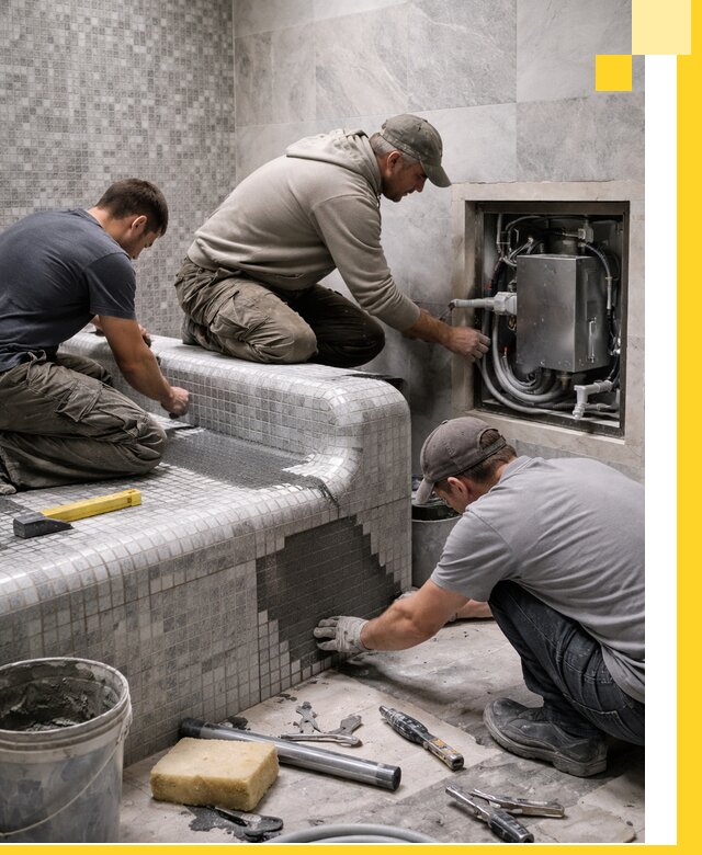 Проекты хамамов под ключ в Кумертау и дизайн и строительство