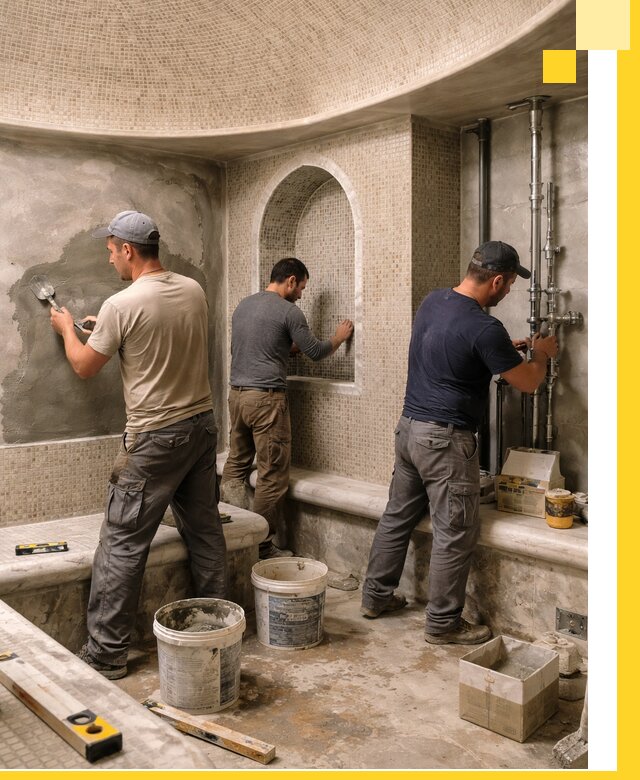 Профессиональный монтаж хамамов под ключ в Кумертау с гарантией