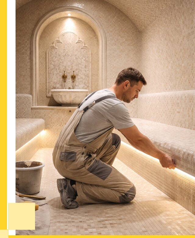 Отделка хамамов под ключ в Кумертау от 5615 р. | ЭриданКра