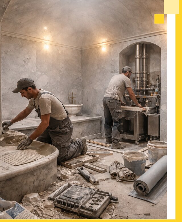 Строительство турецких бань хаммам под ключ в Кумертау