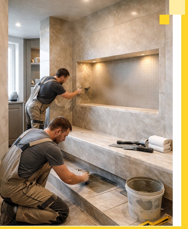 Профессиональное строительство хамама в квартире в Кумертау